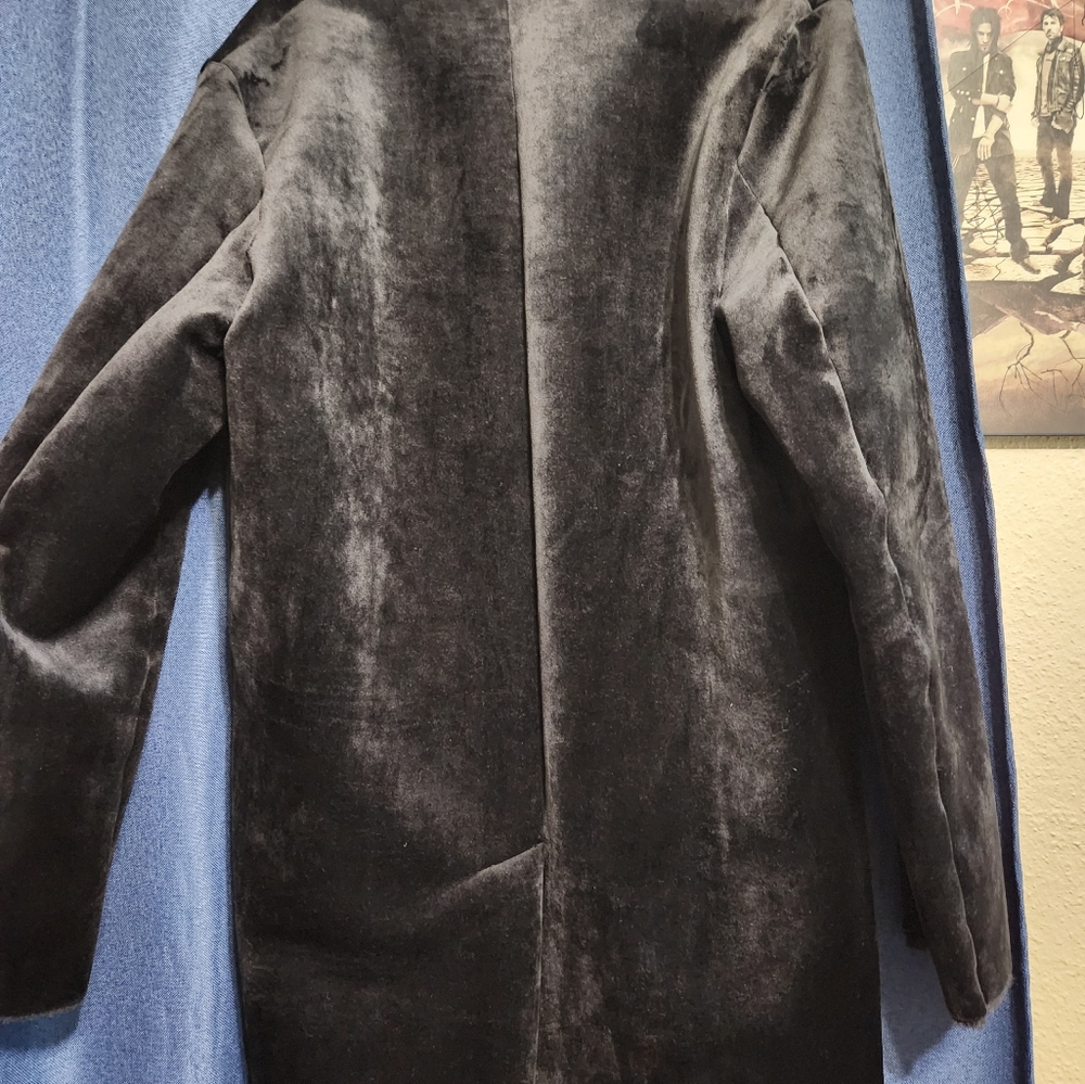 Zara Men's Large Faux Fur Coat